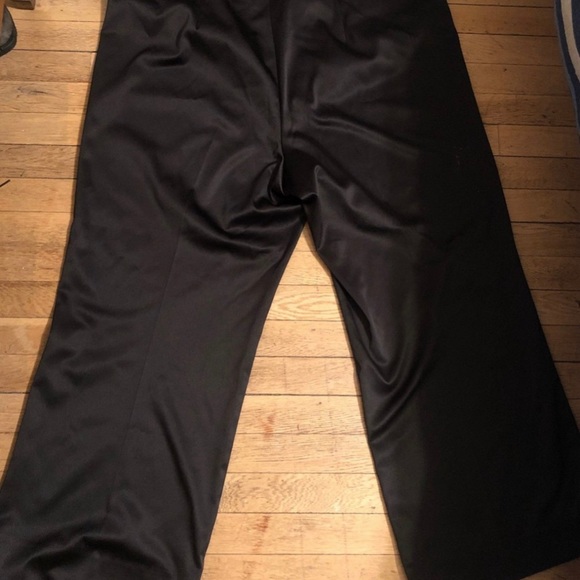JS Collections black satin pants size 22 - Picture 2 of 5